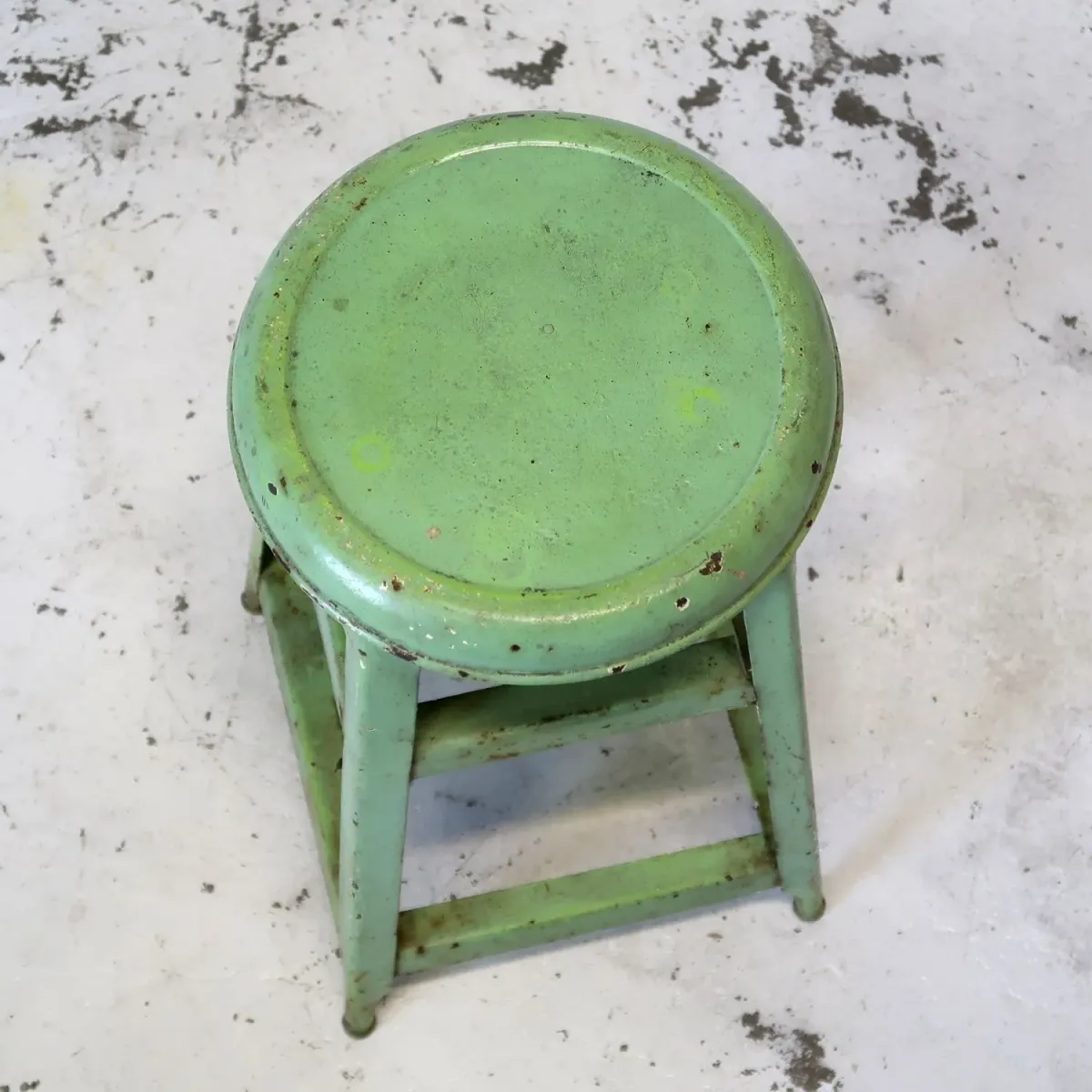 ビンテージ メタルスツール