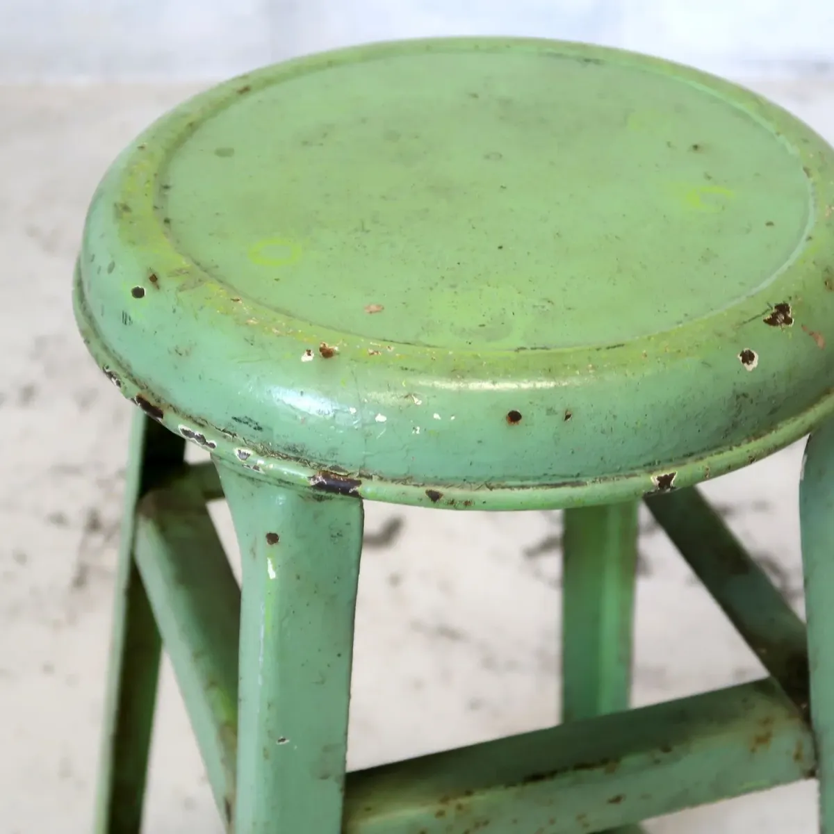ビンテージ メタルスツール