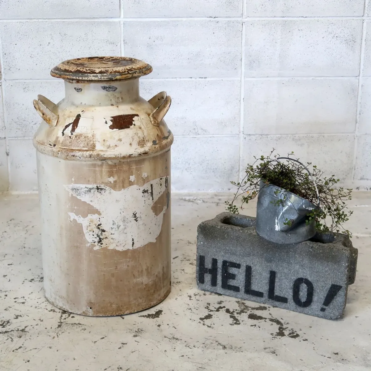 アンティーク ミルク缶