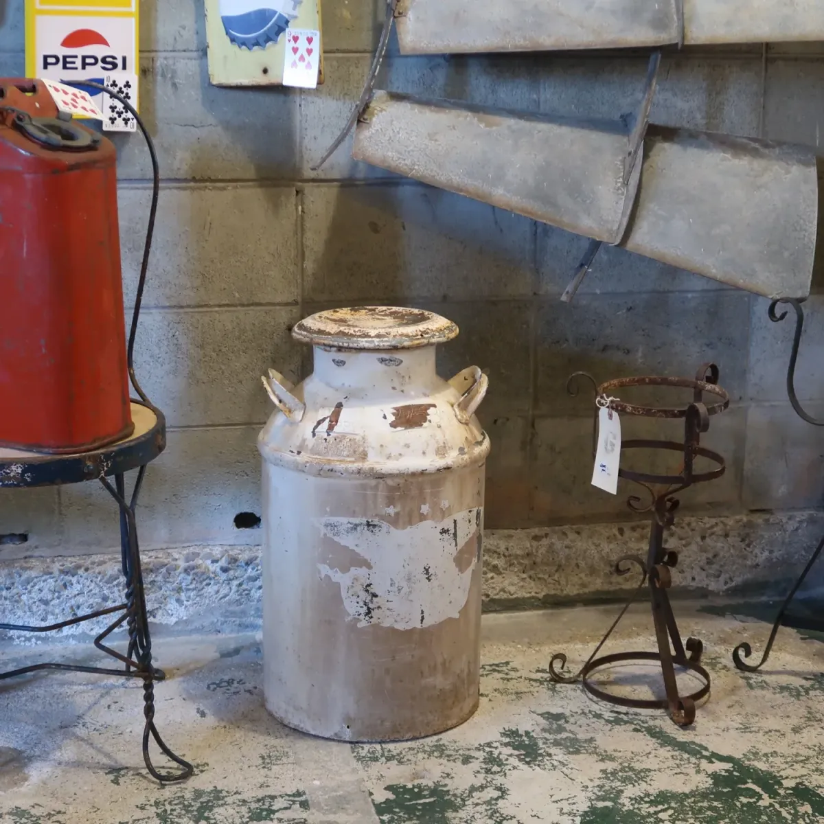 アンティーク ミルク缶