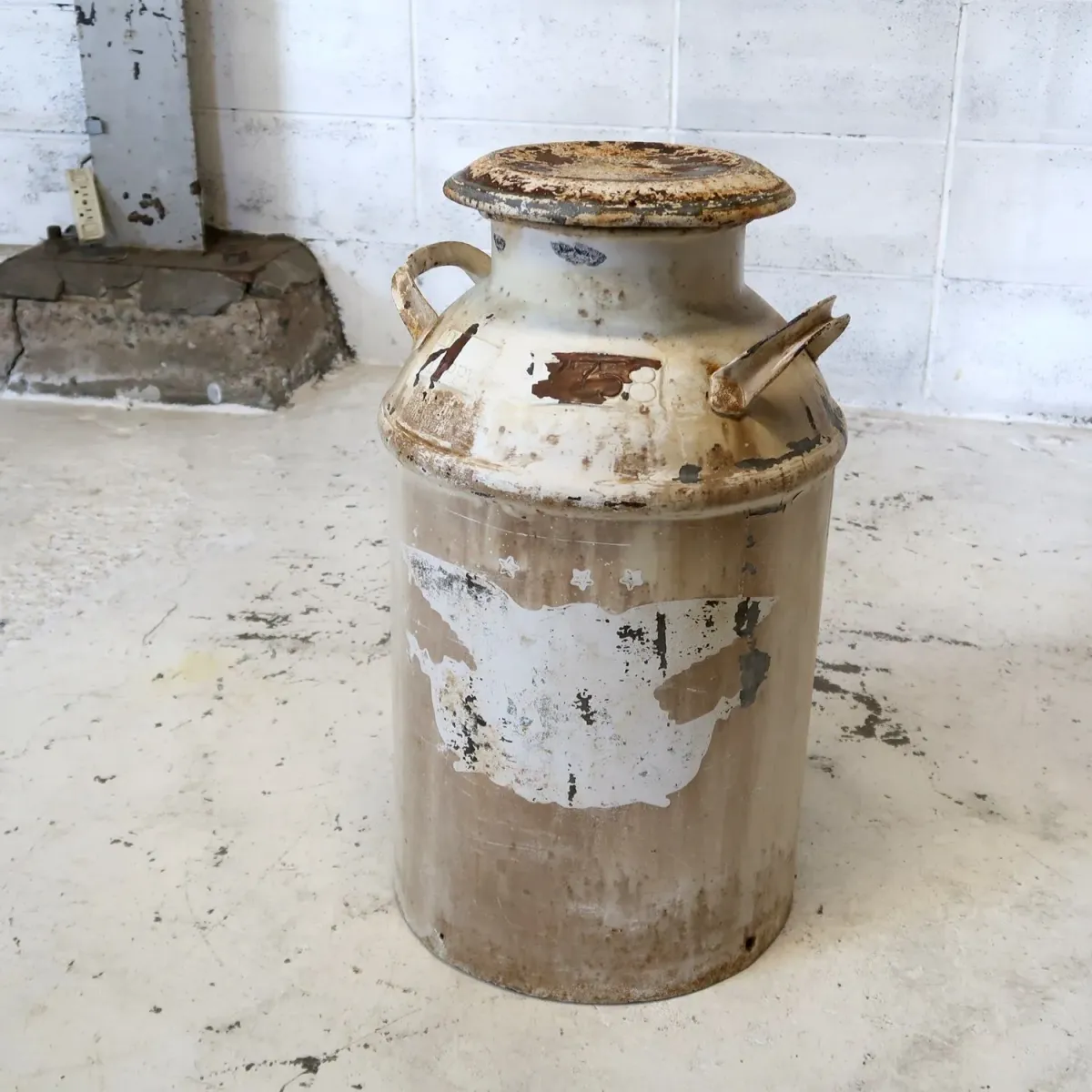 アンティーク ミルク缶