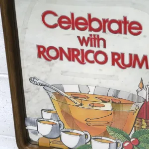 RONRICO RUM ビンテージ パブミラー
