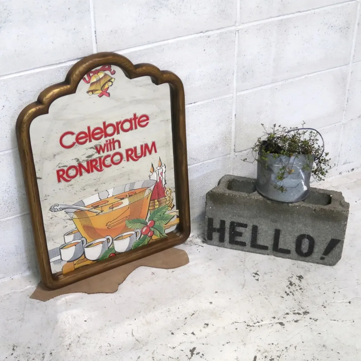 RONRICO RUM ビンテージ パブミラー