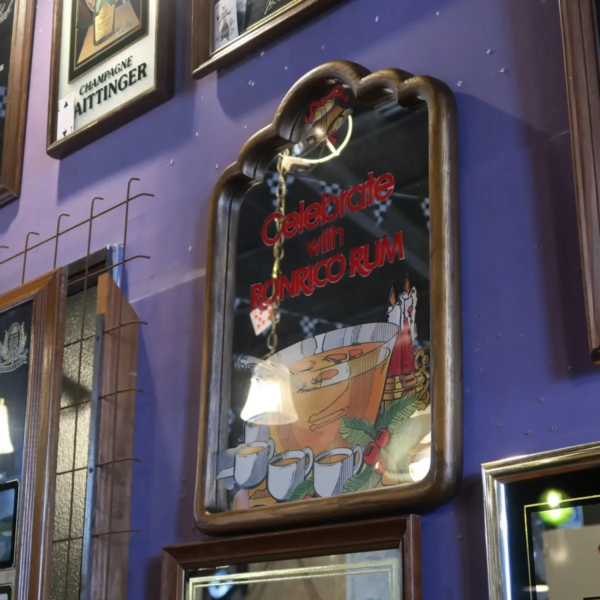 RONRICO RUM ビンテージ パブミラー