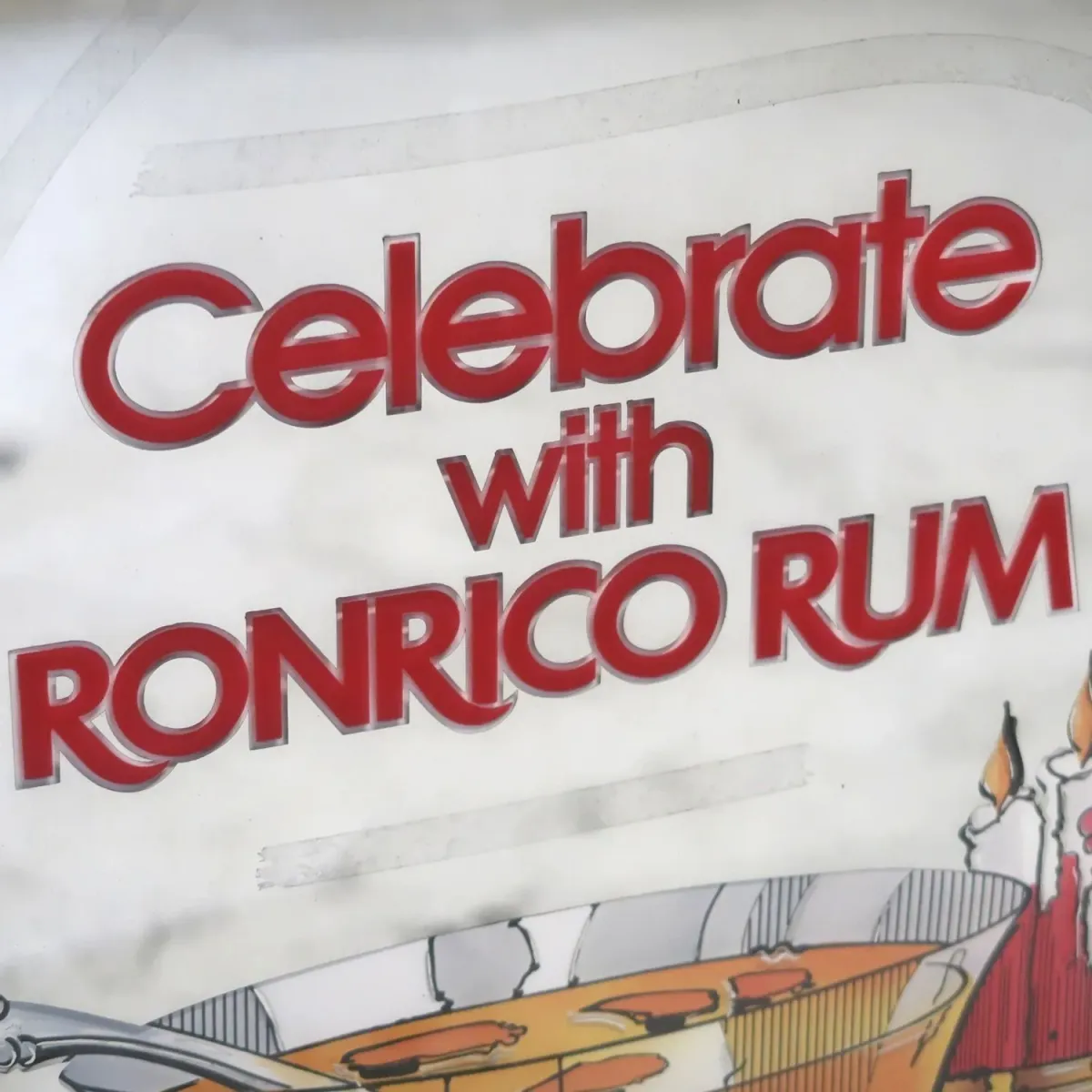 RONRICO RUM ビンテージ パブミラー