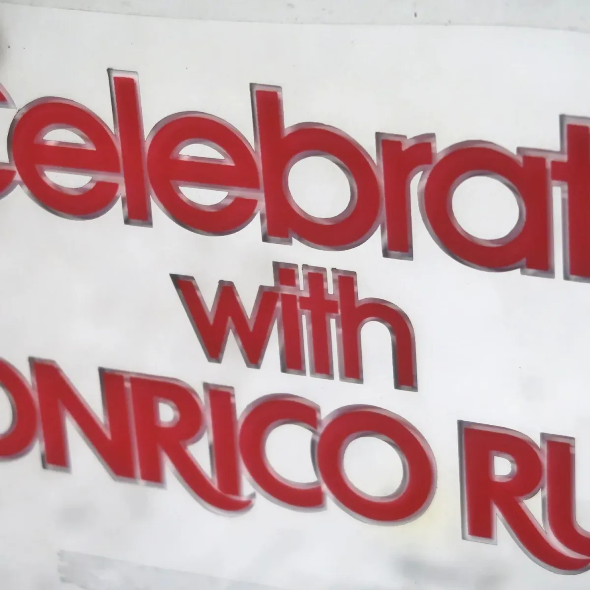 RONRICO RUM ビンテージ パブミラー