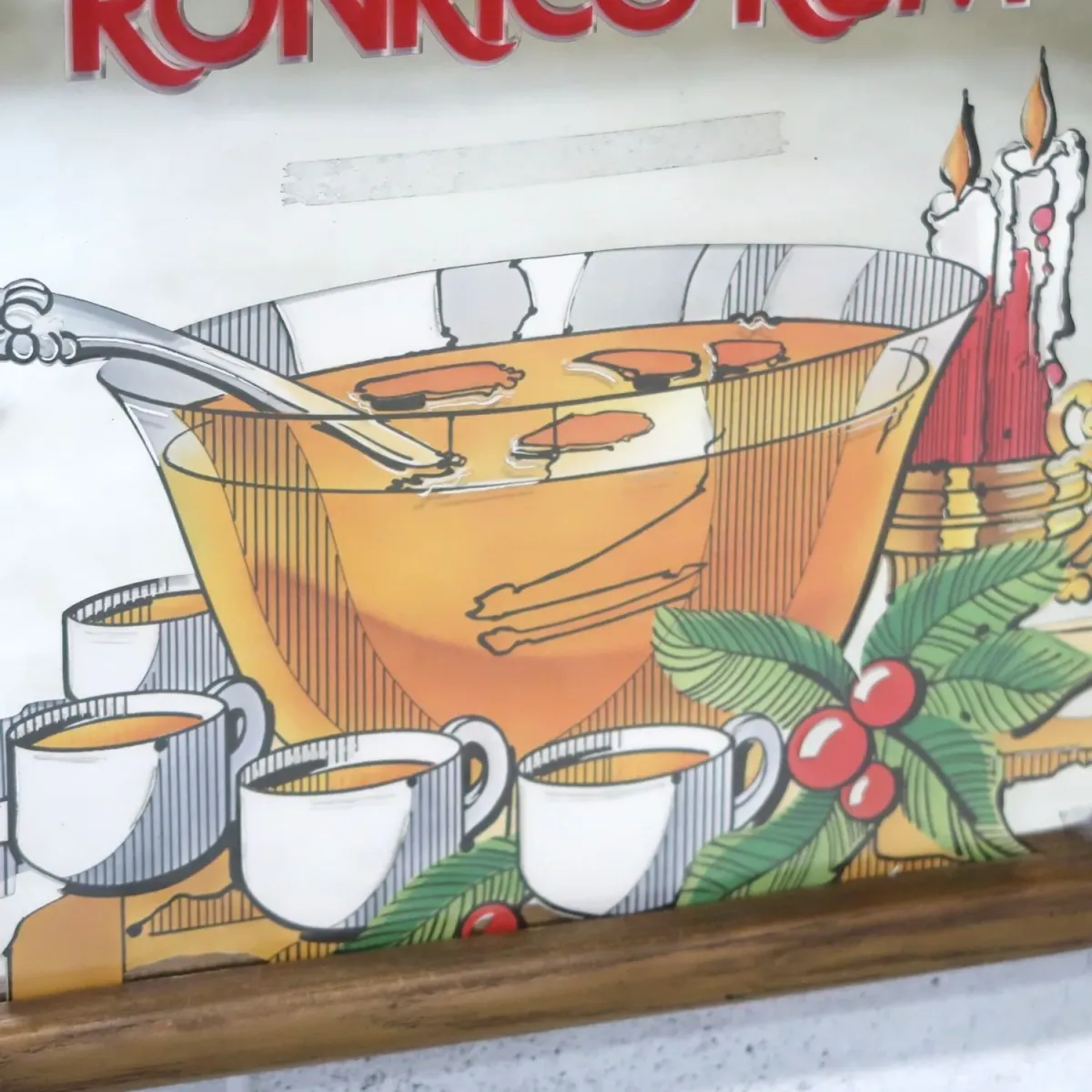 RONRICO RUM ビンテージ パブミラー