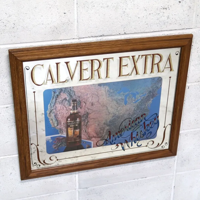 CALVERT EXTRA ビンテージ パブミラー