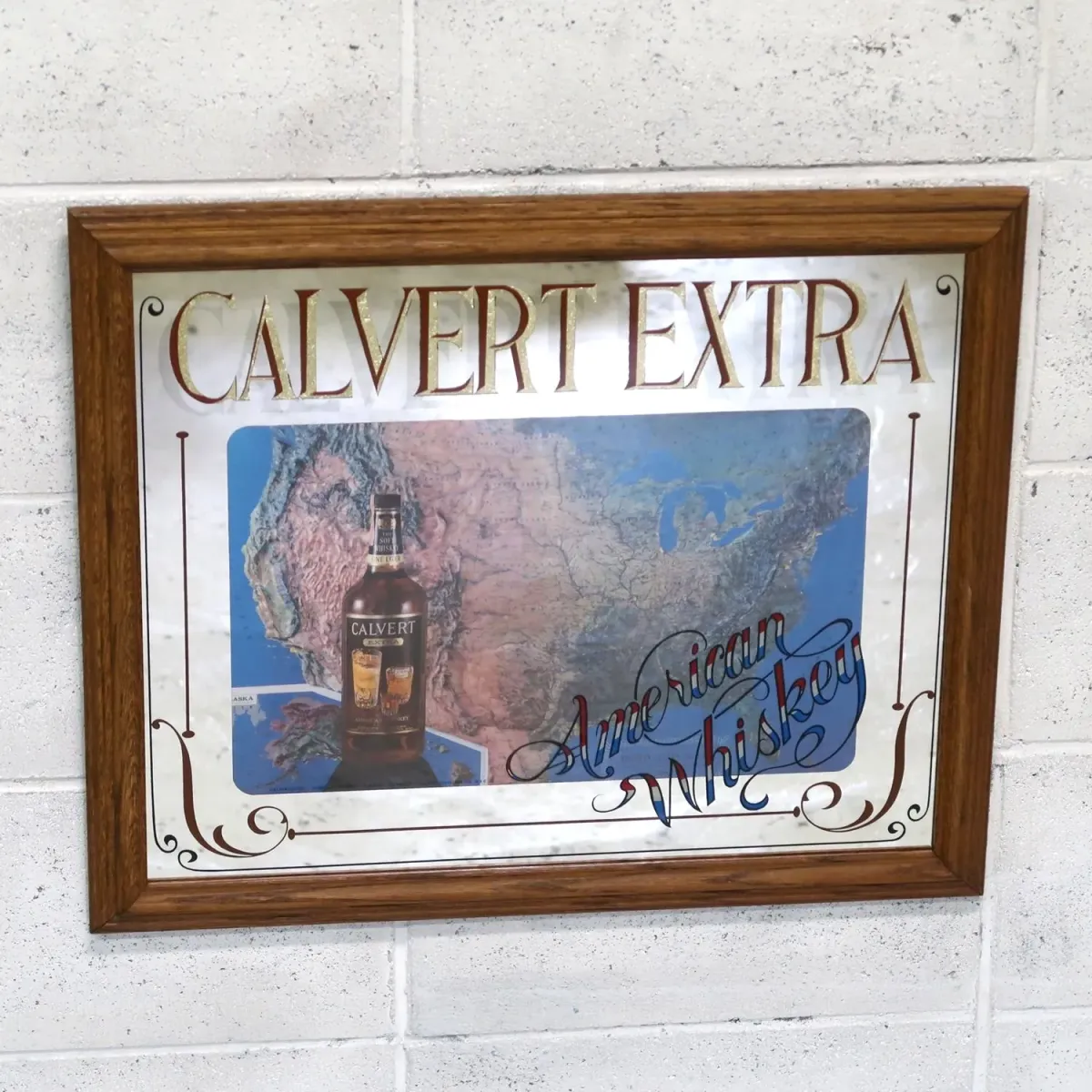 CALVERT EXTRA ビンテージ パブミラー