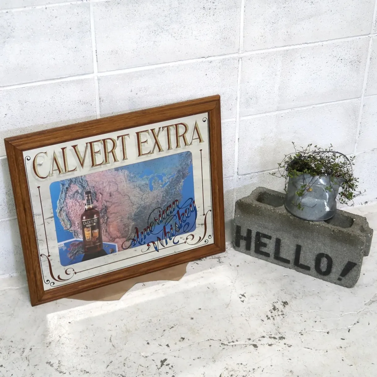 CALVERT EXTRA ビンテージ パブミラー