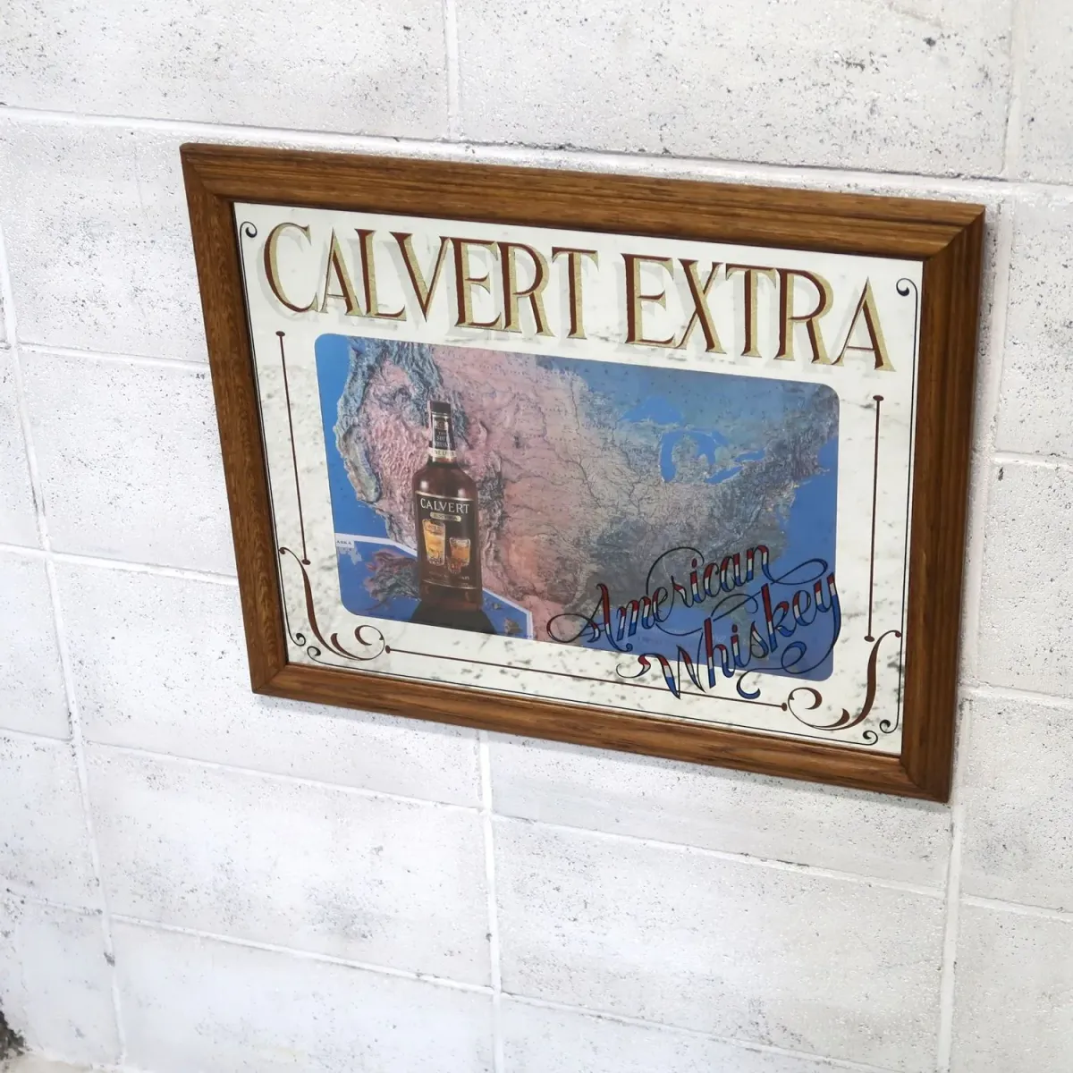 CALVERT EXTRA ビンテージ パブミラー