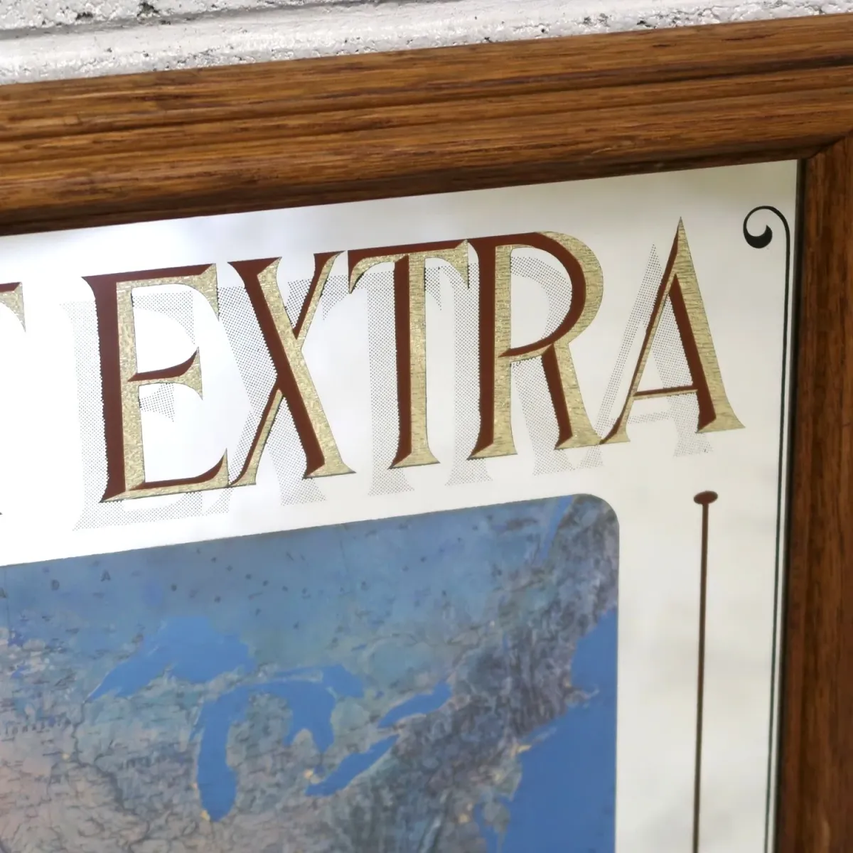 CALVERT EXTRA ビンテージ パブミラー