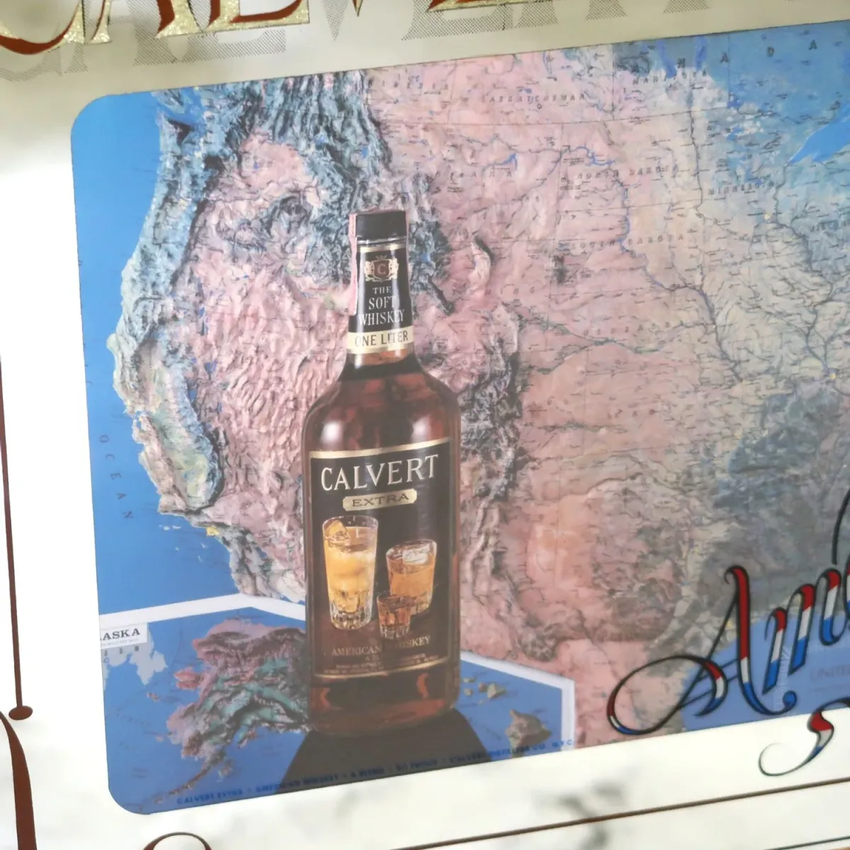 CALVERT EXTRA ビンテージ パブミラー