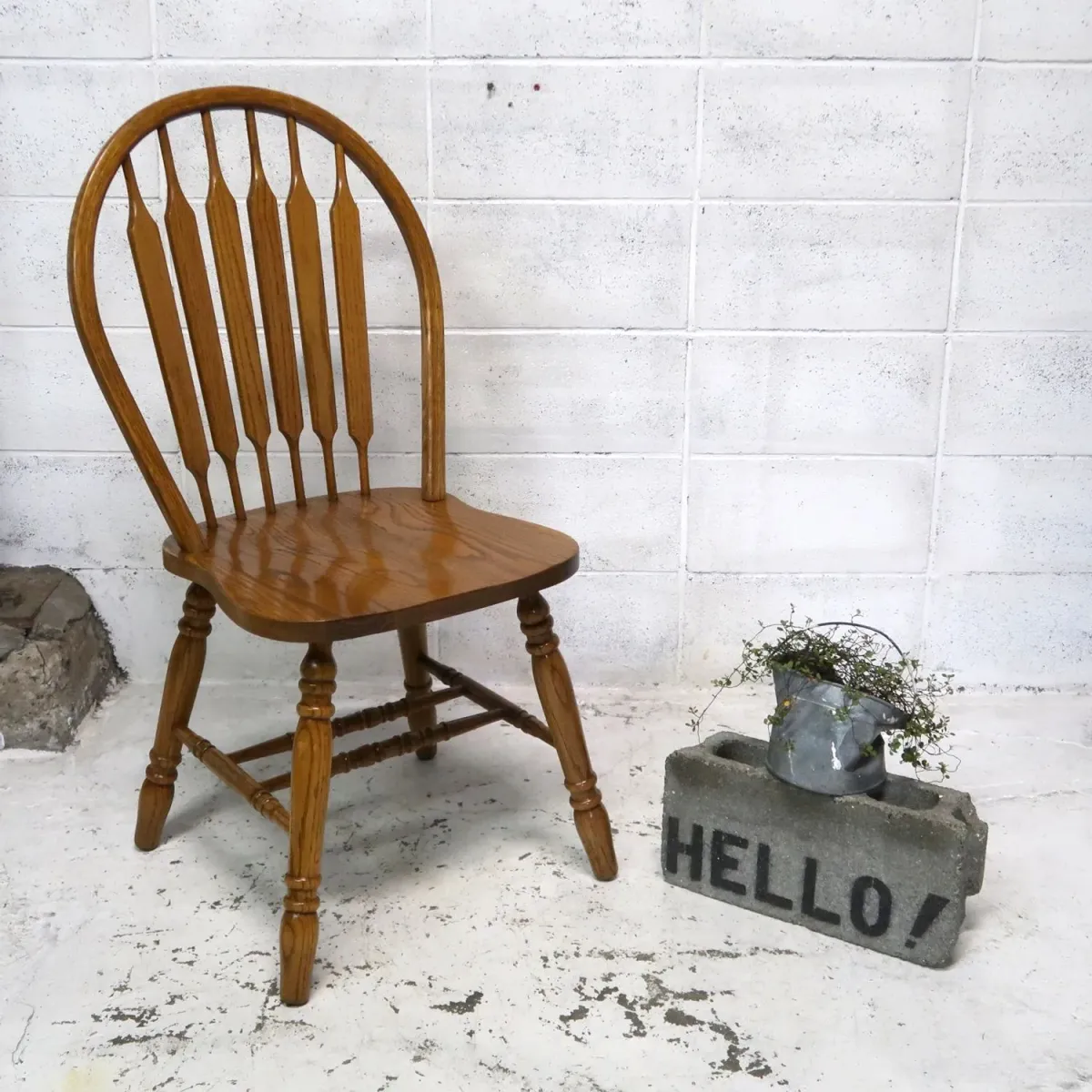 アンティーク ウッド ウィンザーチェア オーク