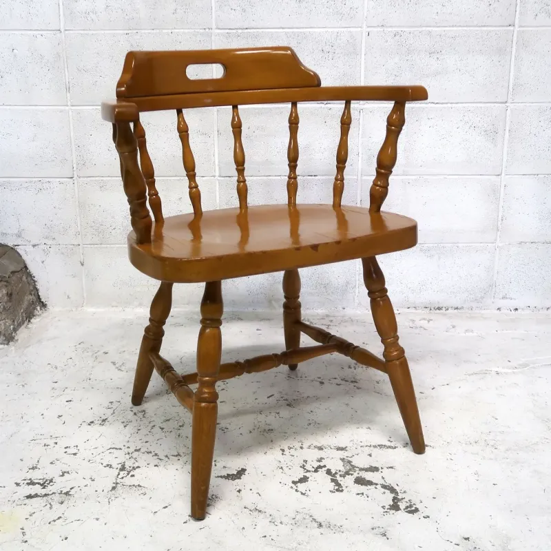 アンティーク ウッド キャプテンチェア