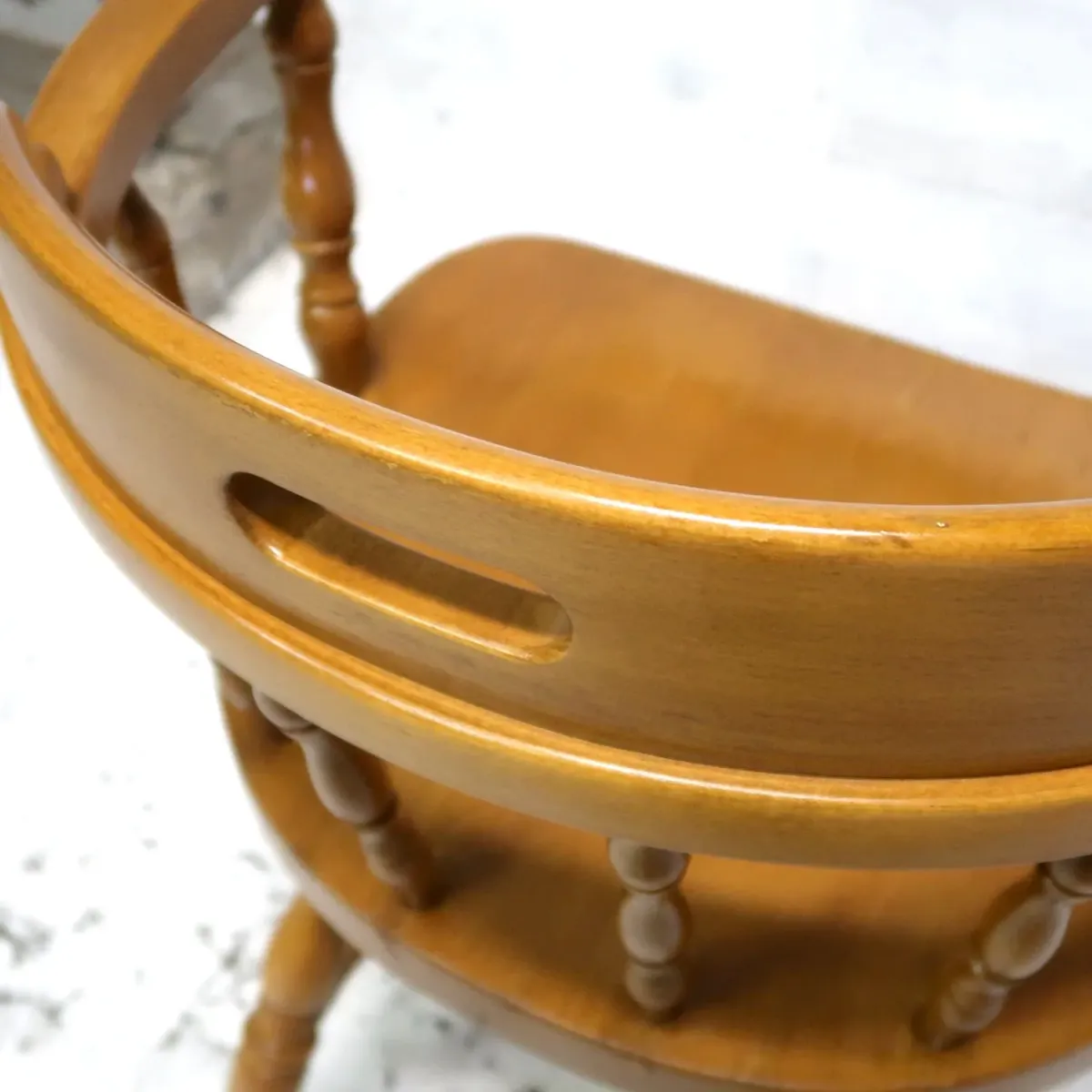 アンティーク ウッド キャプテンチェア