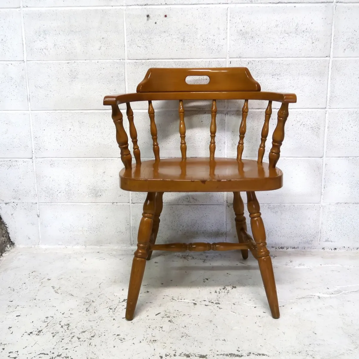 アンティーク ウッド キャプテンチェア