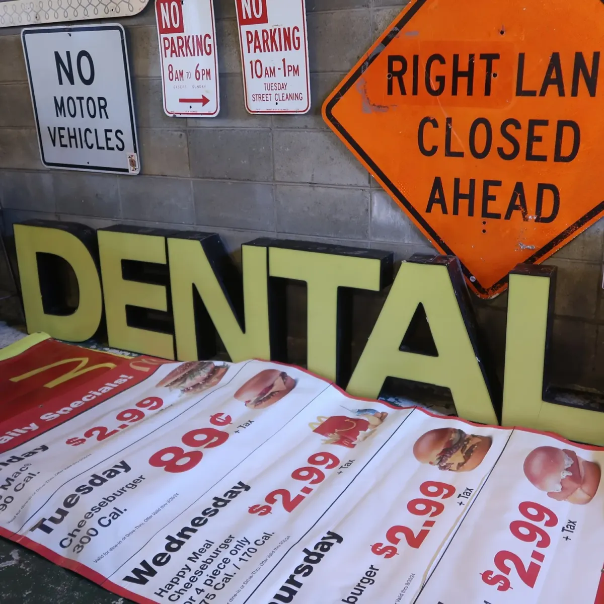 ビンテージ レターサイン 大型 T