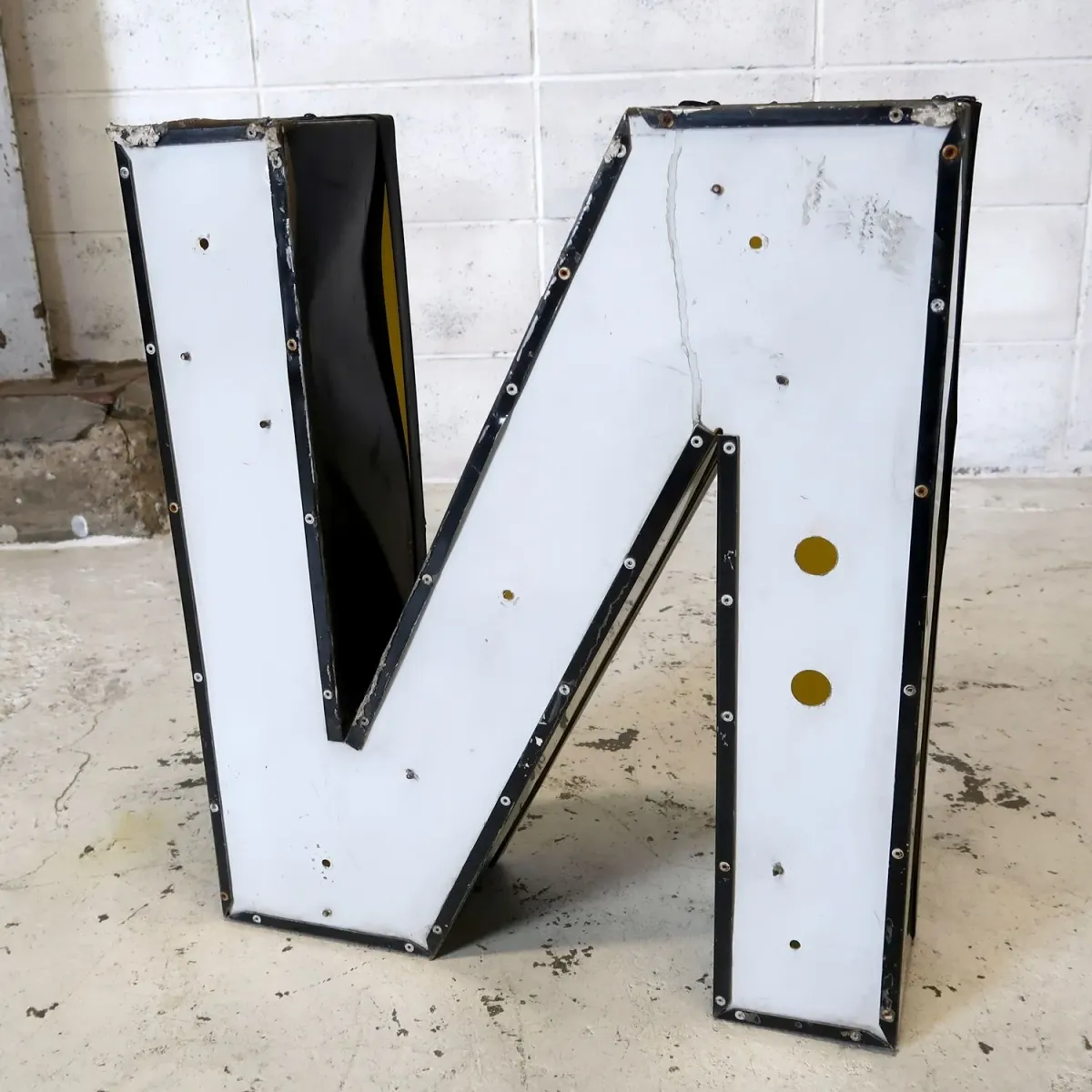 ビンテージ レターサイン 大型 N