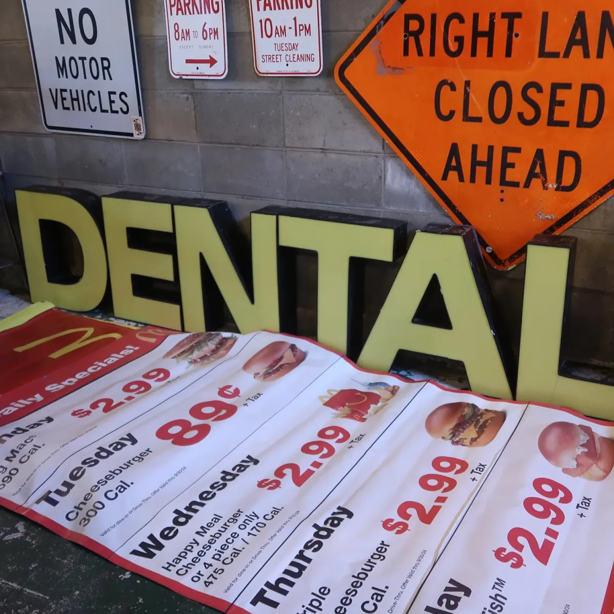 ビンテージ レターサイン 大型 N