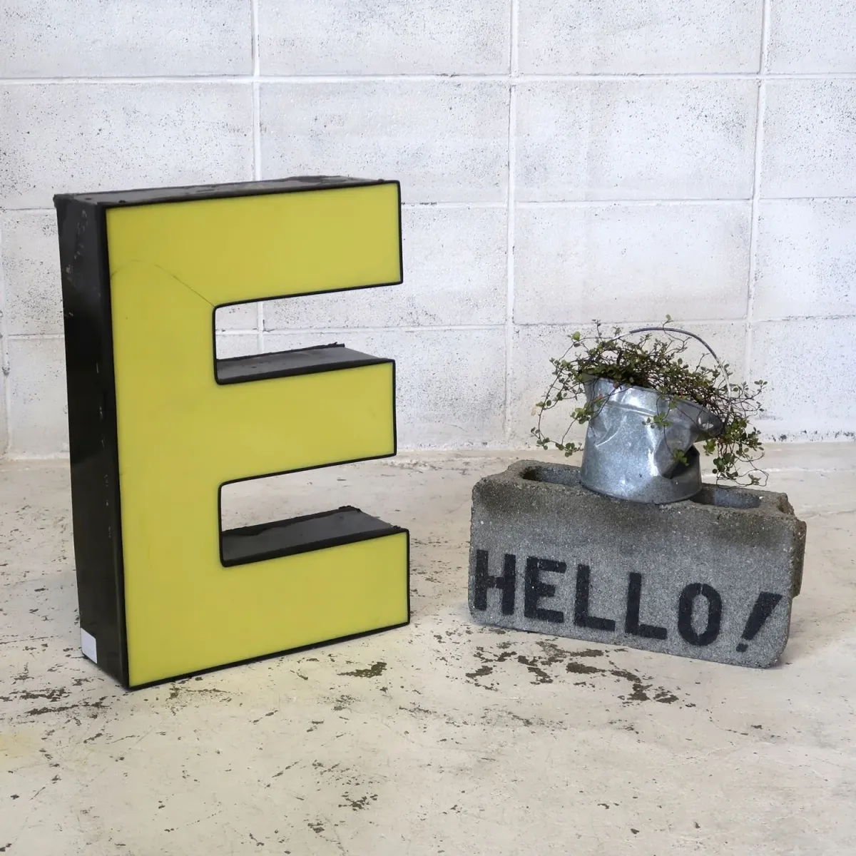 ビンテージ レターサイン 大型 E