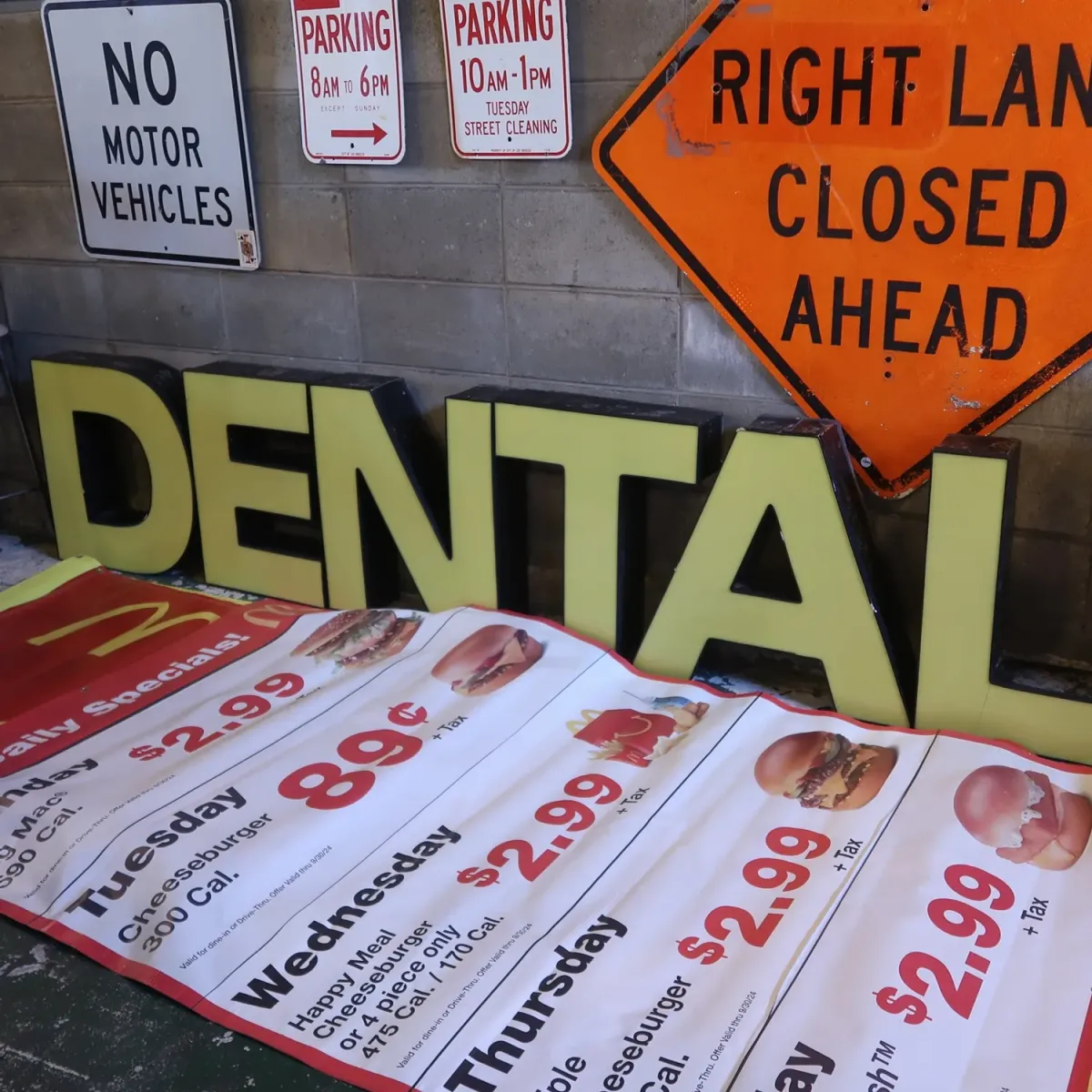 ビンテージ レターサイン 大型 E