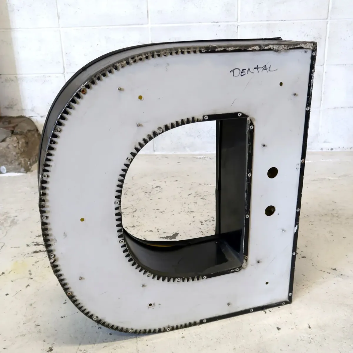 ビンテージ レターサイン 大型 D