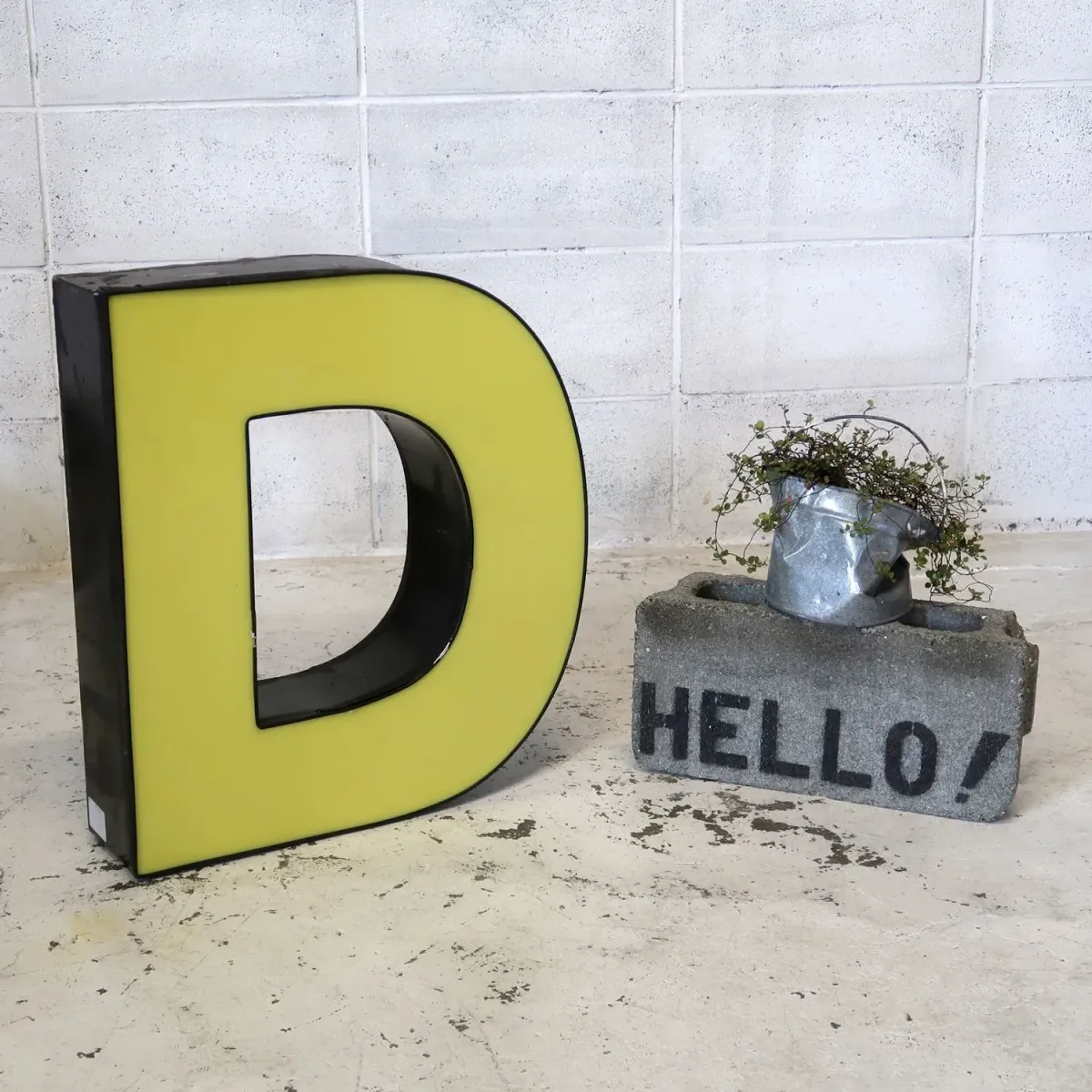 ビンテージ レターサイン 大型 D