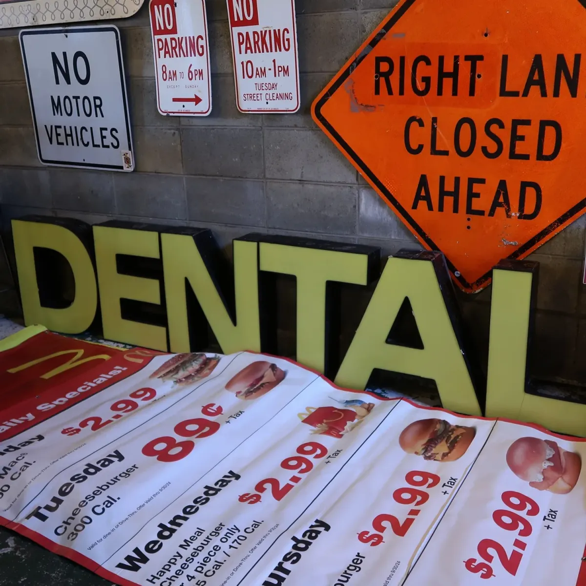 ビンテージ レターサイン 大型 D