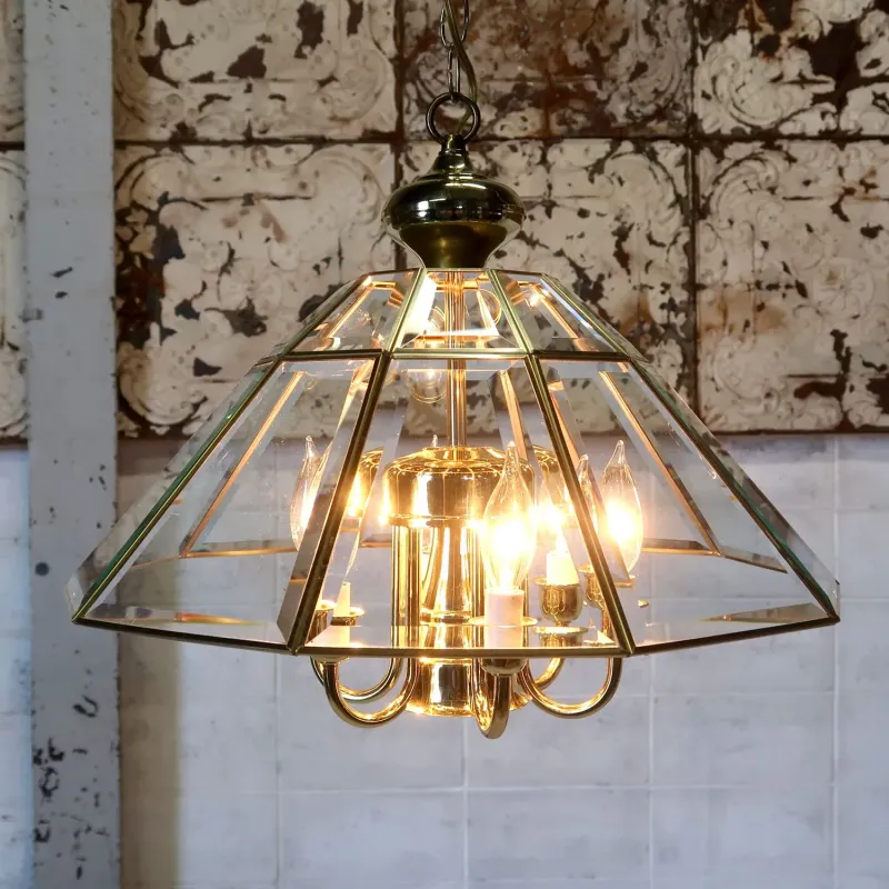 ステンドグラス キャンドルランプ 7灯