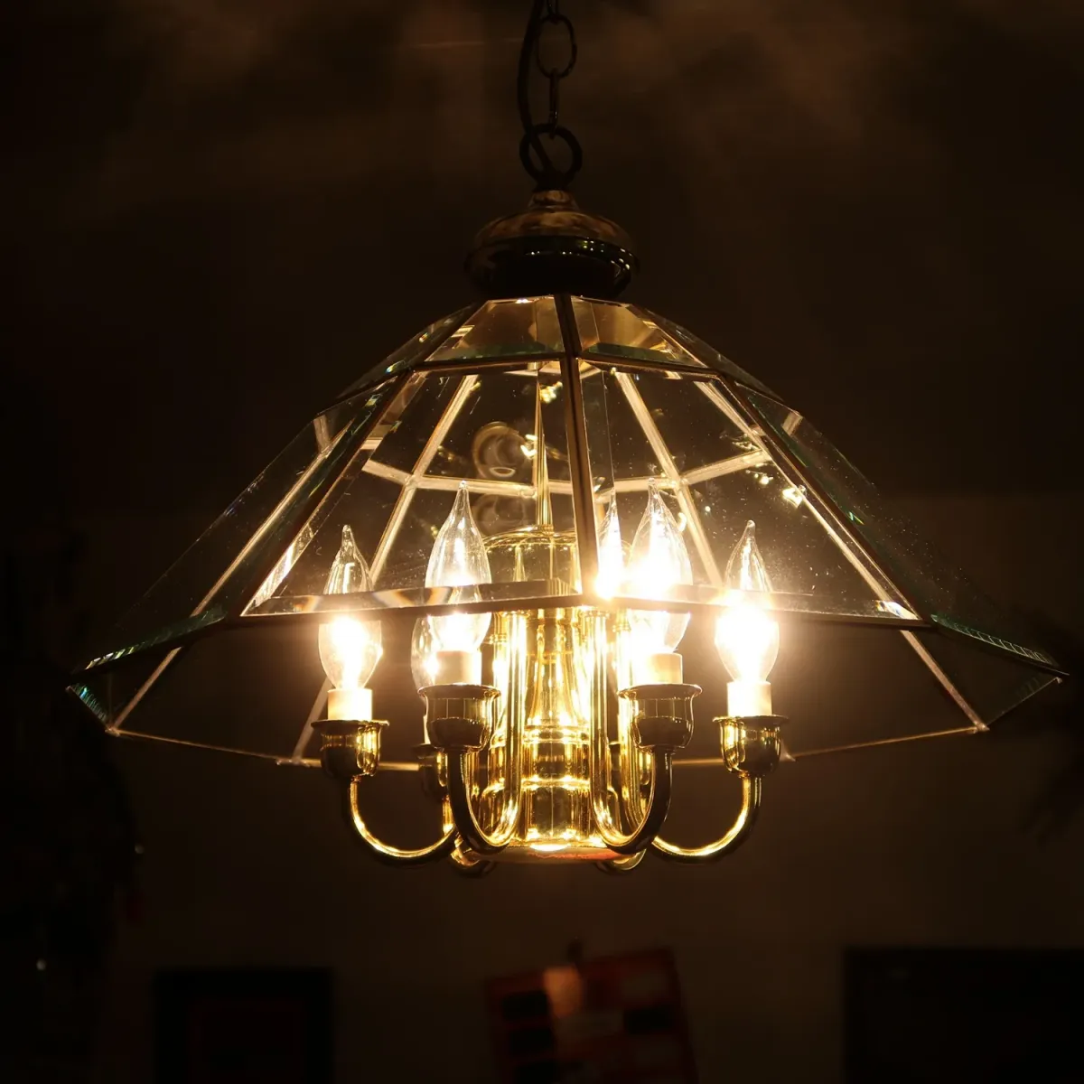 ステンドグラス キャンドルランプ 7灯