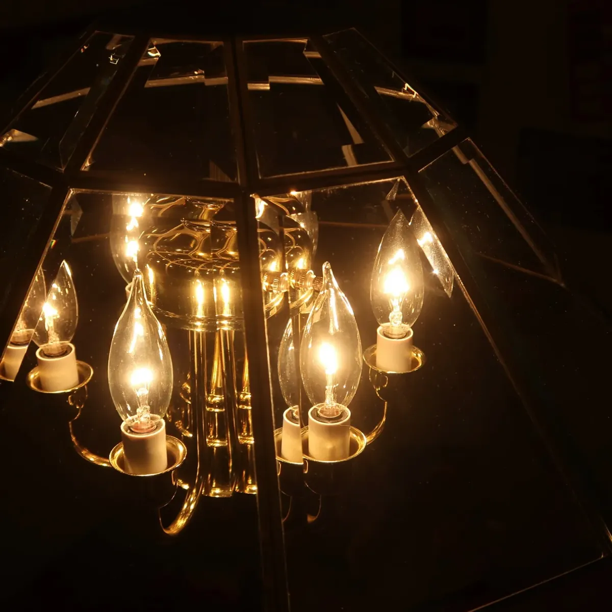 ステンドグラス キャンドルランプ 7灯