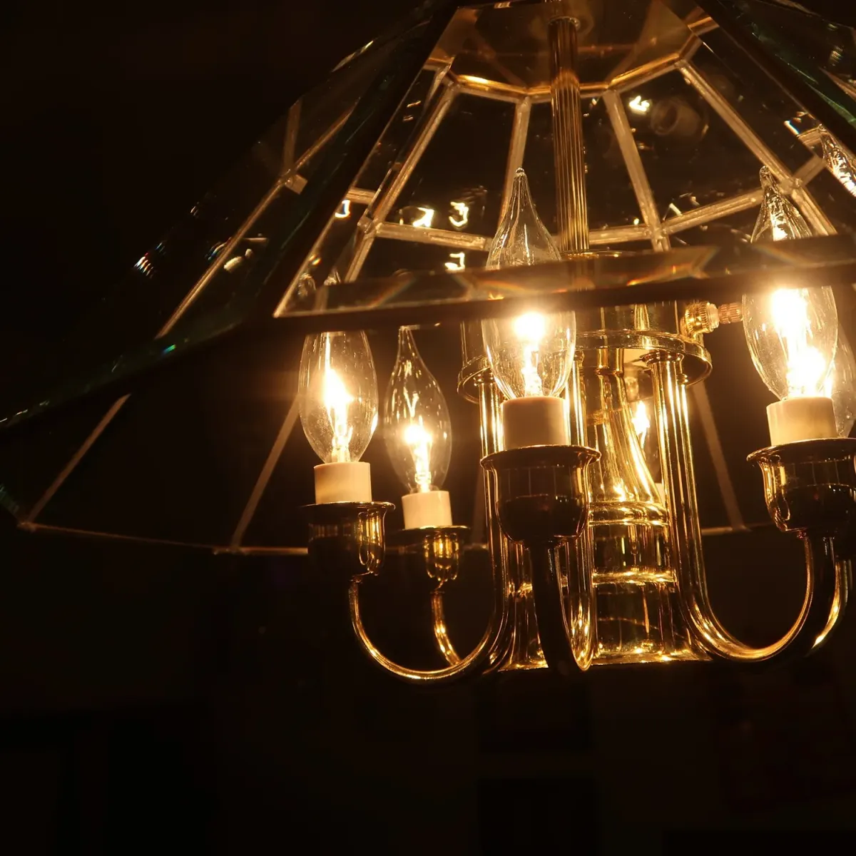 ステンドグラス キャンドルランプ 7灯