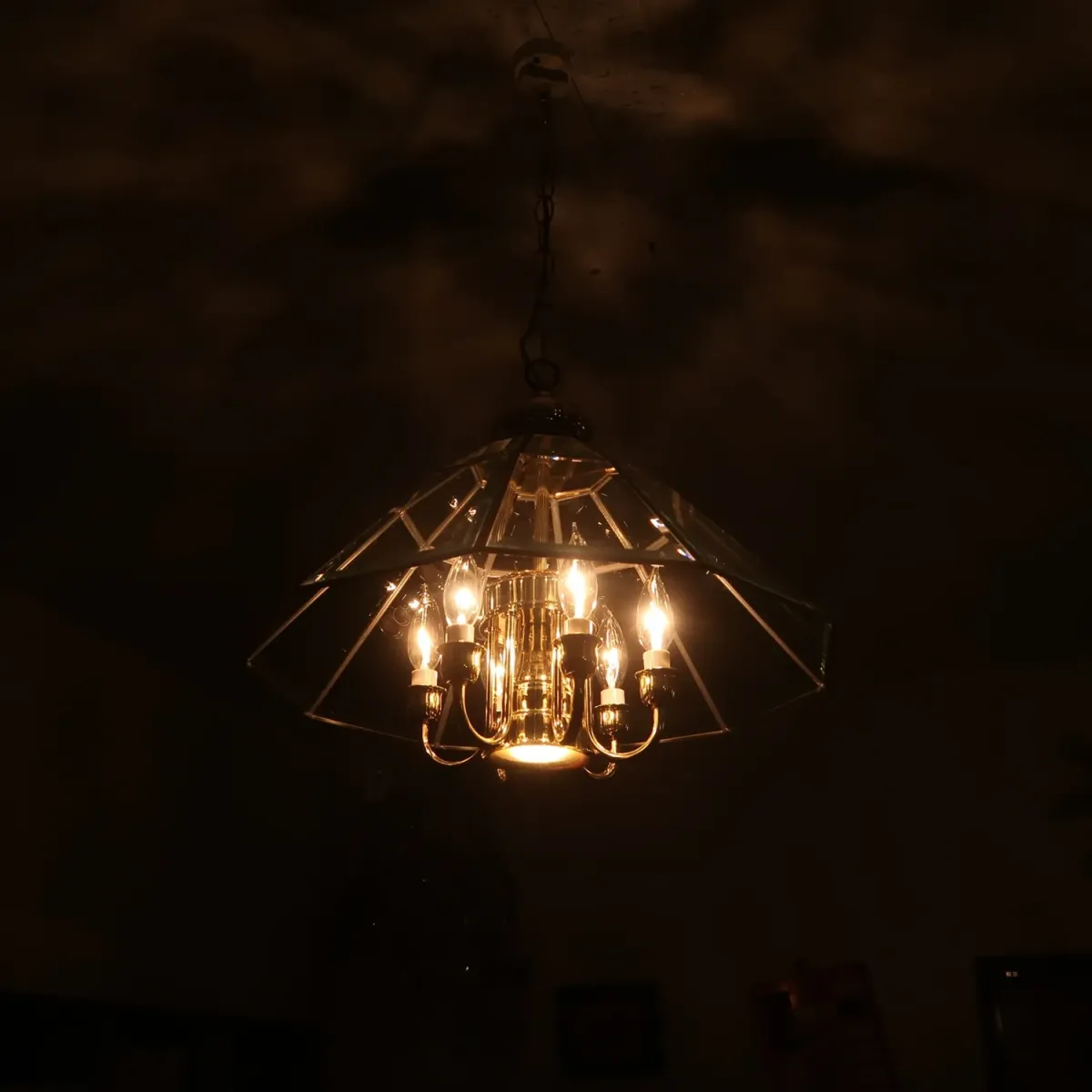 ステンドグラス キャンドルランプ 7灯