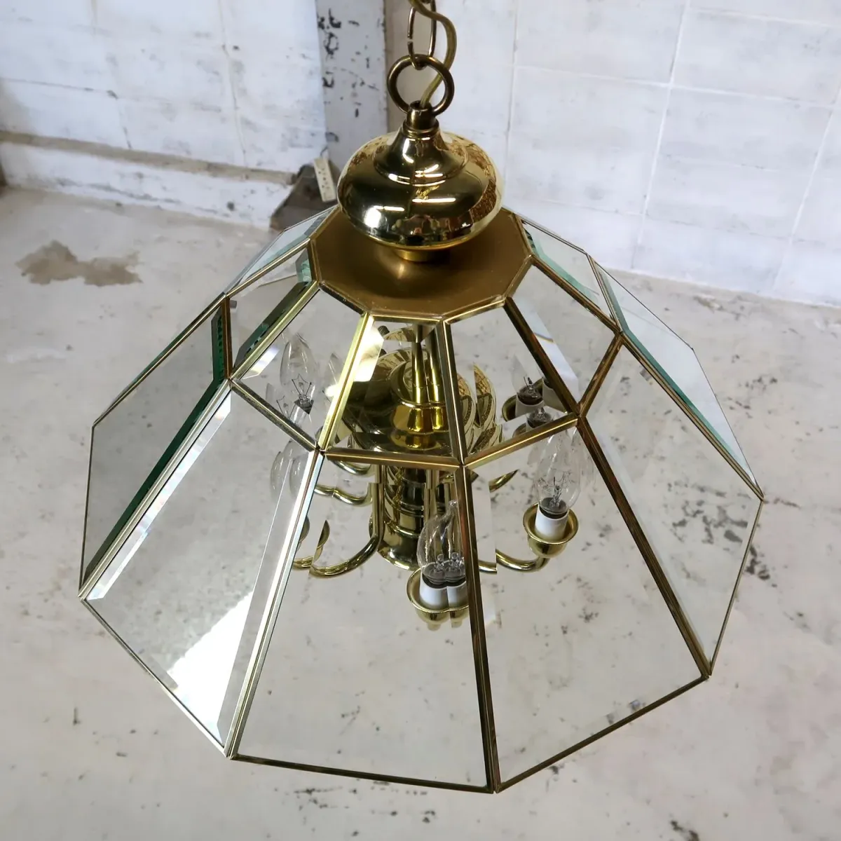 ステンドグラス キャンドルランプ 7灯