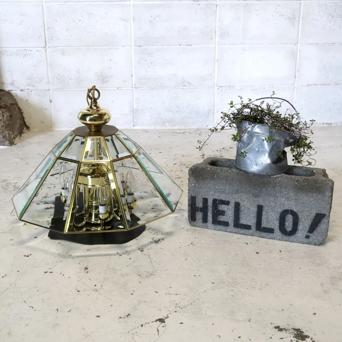 ステンドグラス キャンドルランプ 7灯