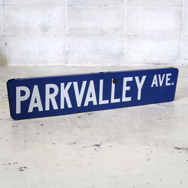 ビンテージ 両面ストリートサイン ホーロー