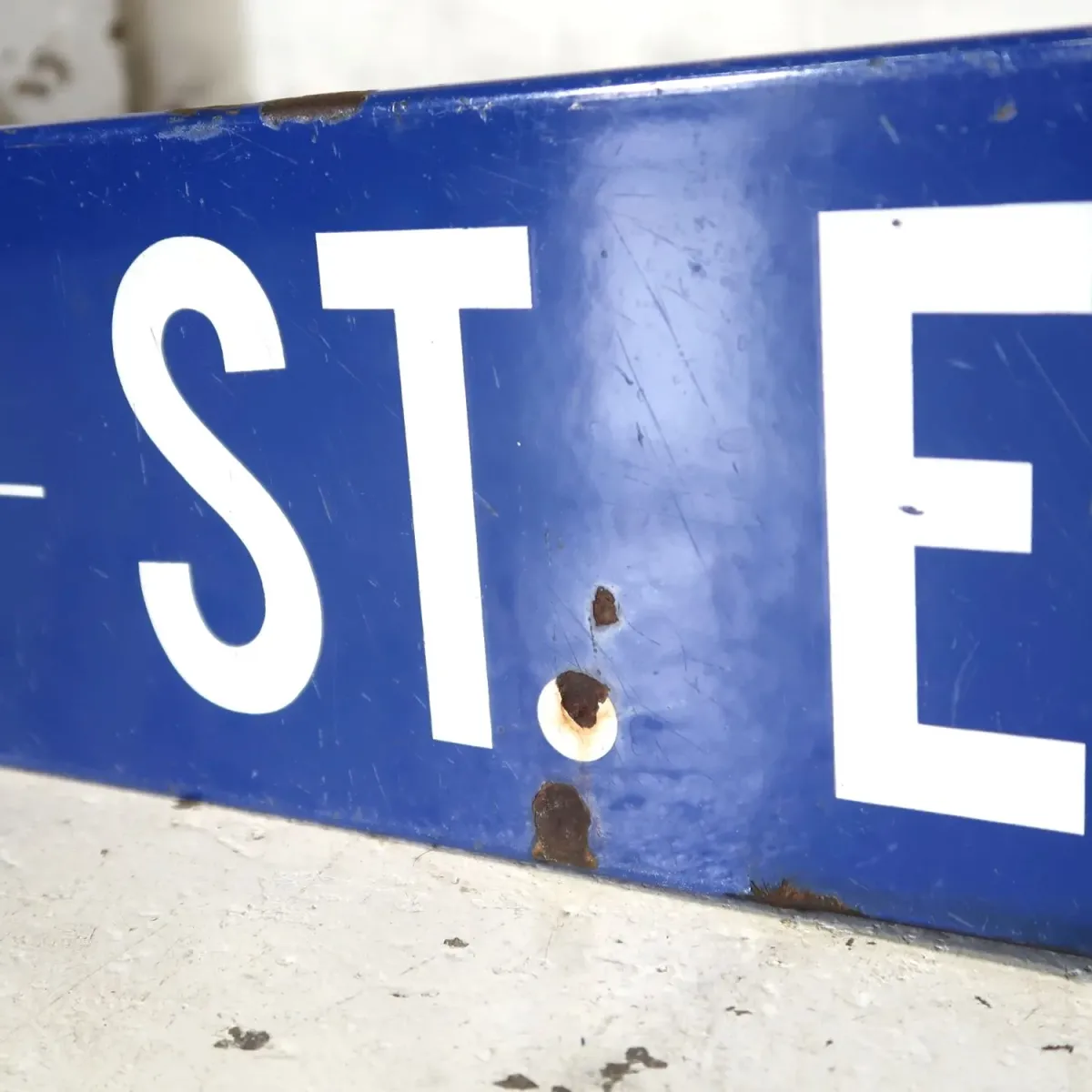 ビンテージ 両面ストリートサイン ホーロー