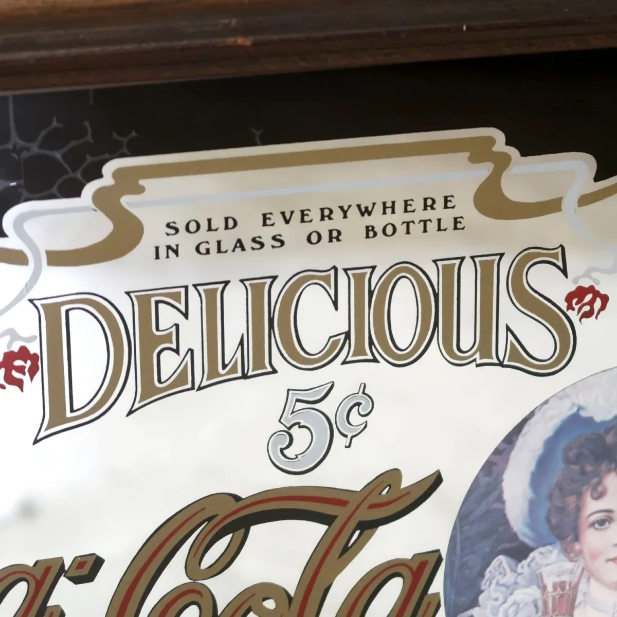 Coca Cola ビンテージ パブミラー