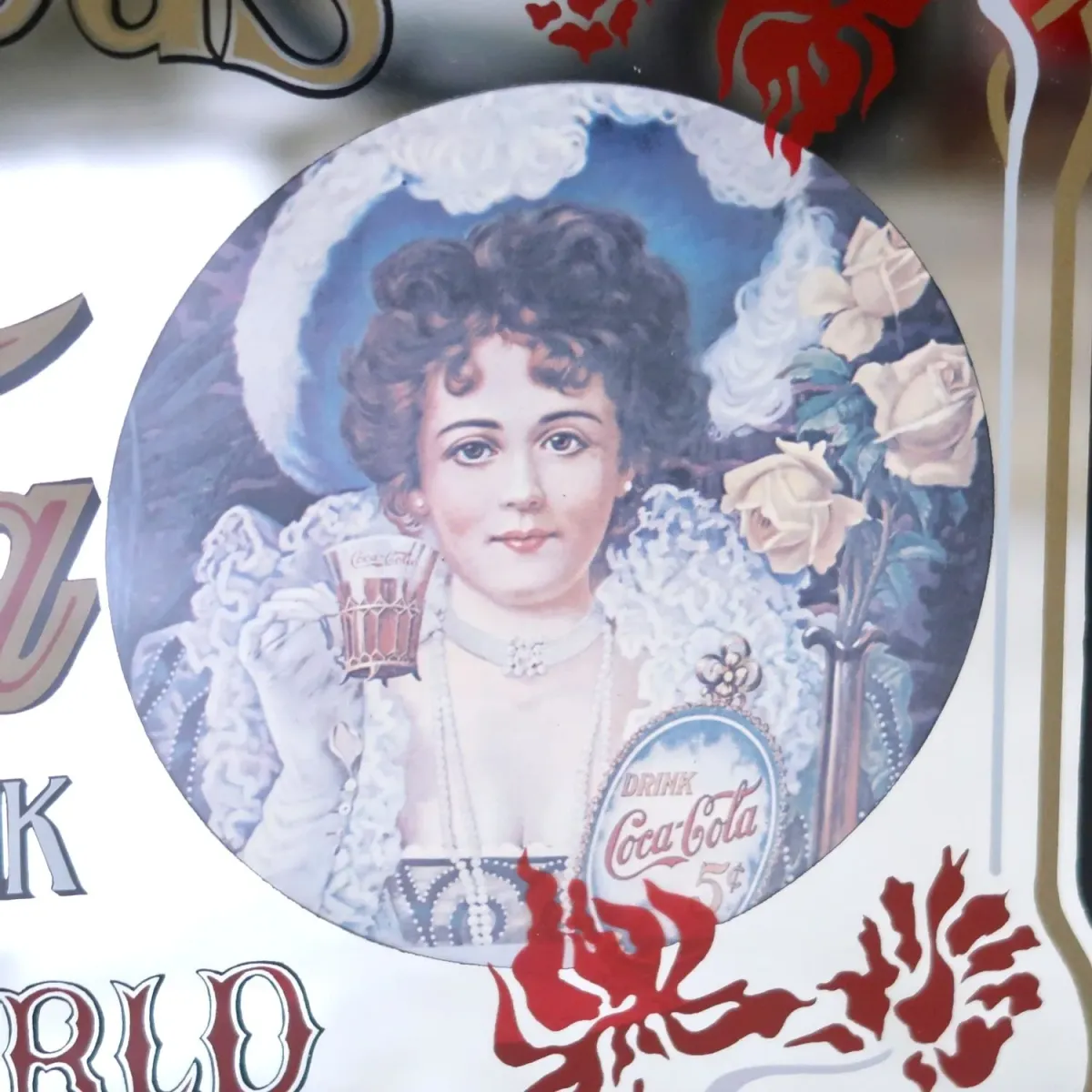 Coca Cola ビンテージ パブミラー