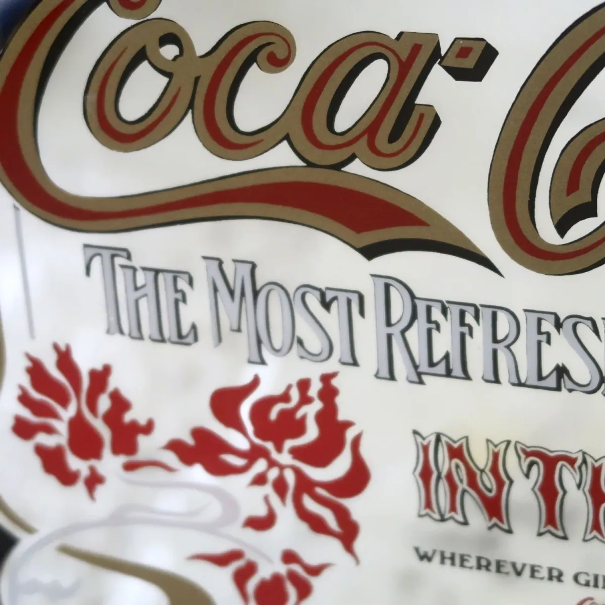 Coca Cola ビンテージ パブミラー