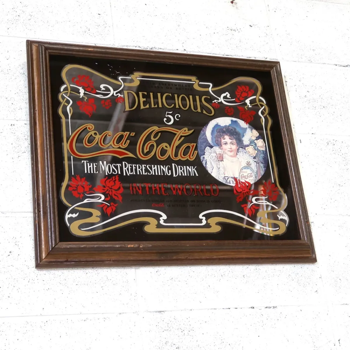 Coca Cola ビンテージ パブミラー