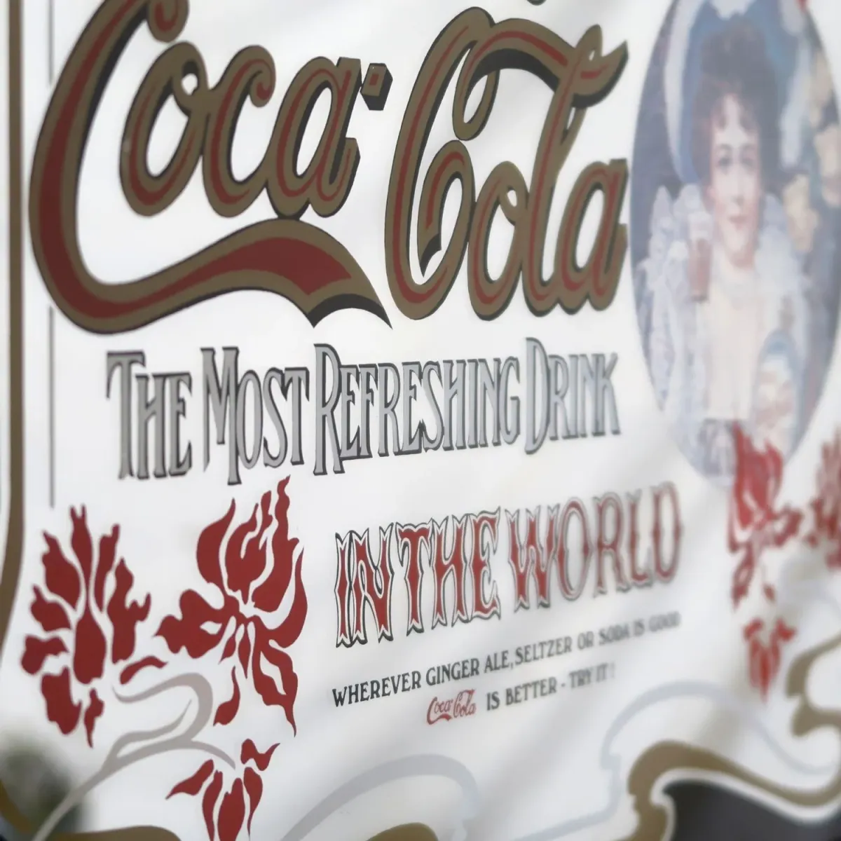 Coca Cola ビンテージ パブミラー