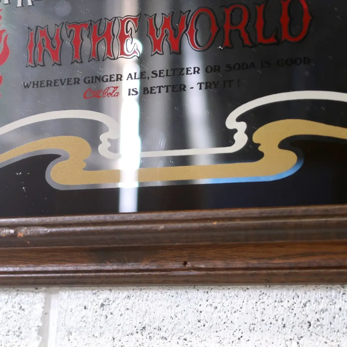 Coca Cola ビンテージ パブミラー