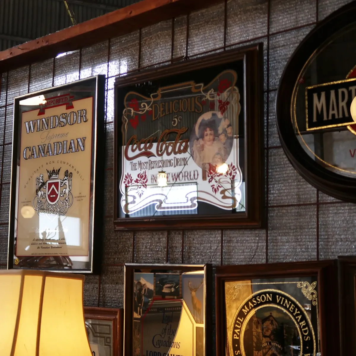 Coca Cola ビンテージ パブミラー