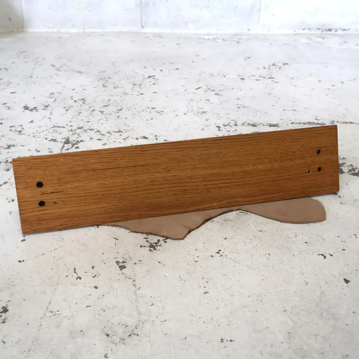 ビンテージ ウッド タオルラック