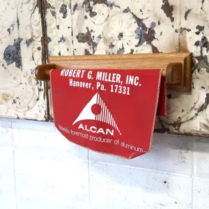 ビンテージ ウッド タオルラック