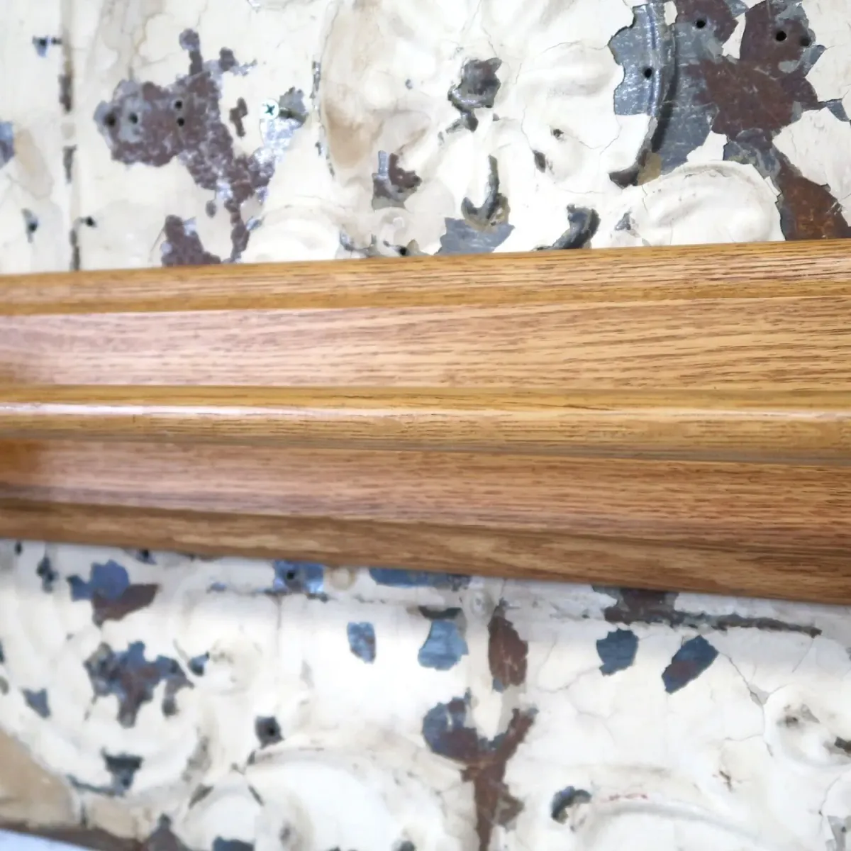 ビンテージ ウッド タオルラック