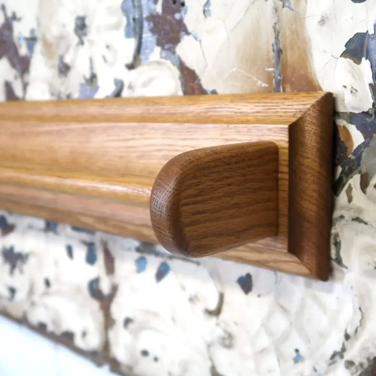 ビンテージ ウッド タオルラック