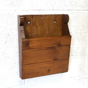 ビンテージ ウッド ウォールラック